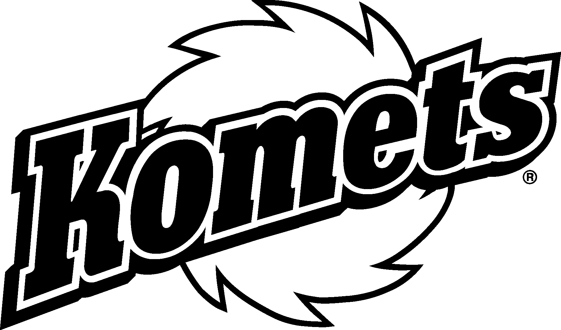 Komets Black Logo Vector Logo